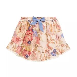 Zimmermann Girl's August Floral-Print Flip Skirt